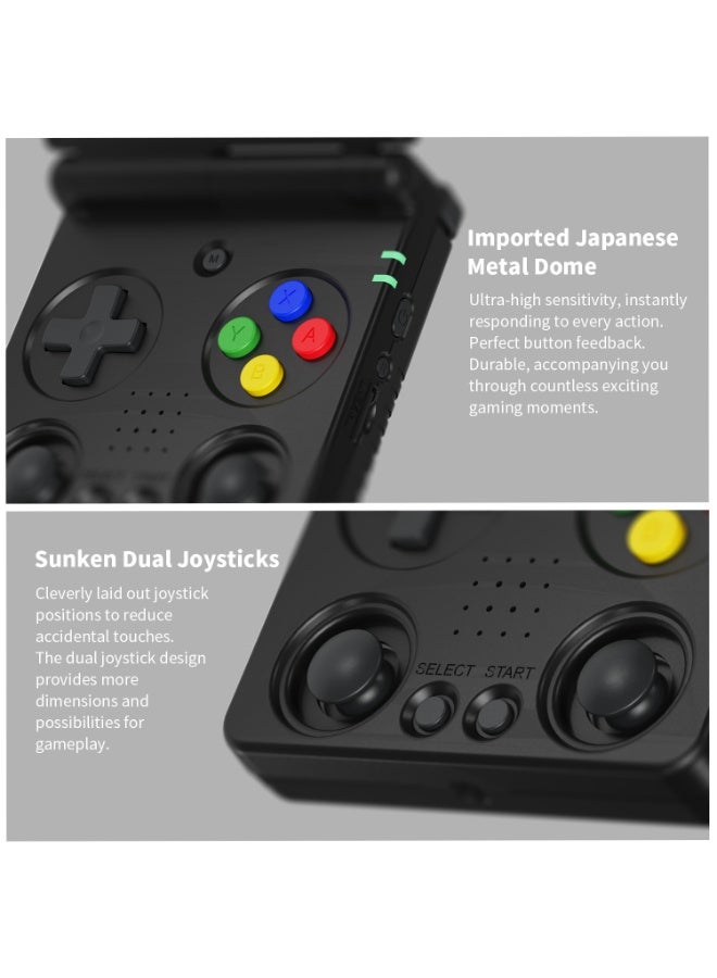 ANBERNIC RG35XX SP Retro Handheld Game Console Linux System HDTV Output 3.4 Inch IPS Screen WiFi HDMI Bluetooth With 64G TF Card 5000+ Classic Games 3300mAh Battery Black - Image 4