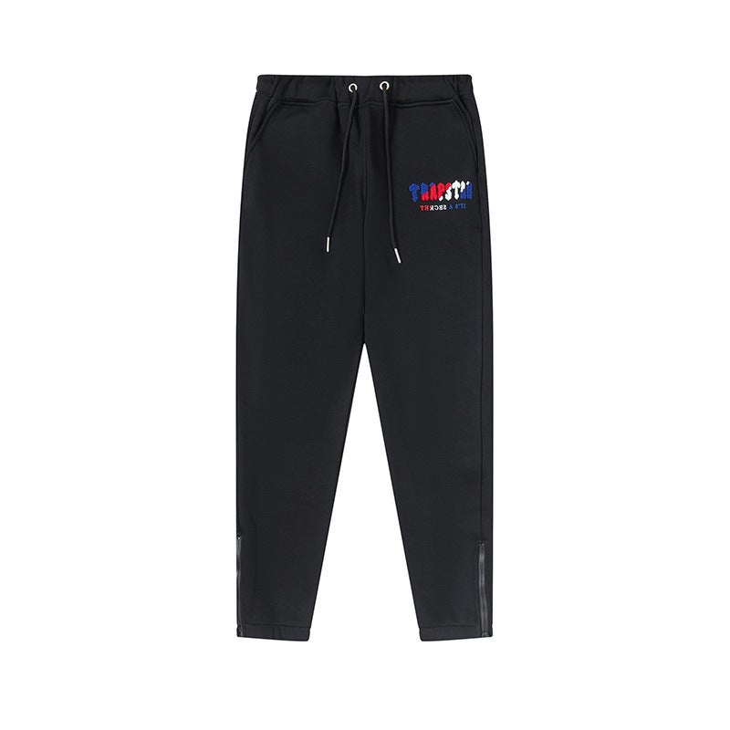 2023 Trapstar Blue Red Fleece Joggers Unisex Black  - Image 1