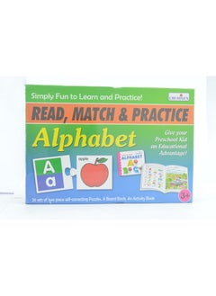 Creative's Read, Match and Practice Alphabet | Early Reading Skills | Practicing and Writing Letters of The Alphabet | Learning & Educational Puzzles | Capital and Small Letter Alphabet | Ages 3 & Up