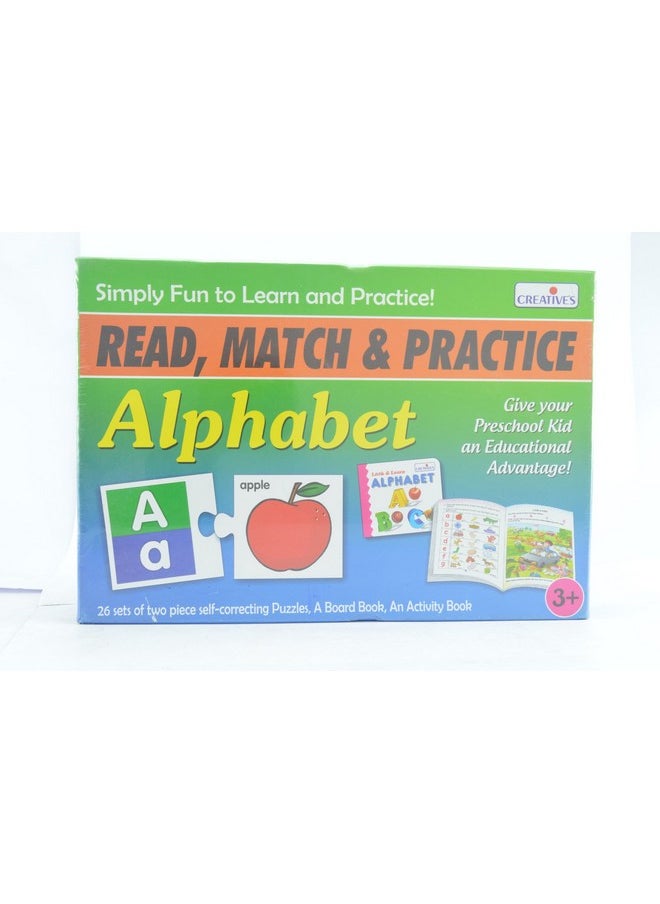 Creative's Creative's Read, Match and Practice Alphabet | Early Reading Skills | Practicing and Writing Letters of The Alphabet | Learning & Educational Puzzles | Capital and Small Letter Alphabet | Ages 3 & Up  - Image 1