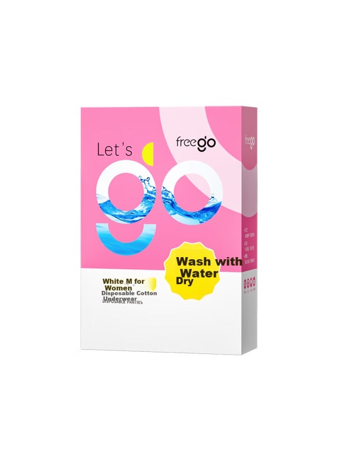 Free Go Freego 5-pack Disposable Cotton Underwear For Women, Postpartum Maternity Postpartum Sterilized Wash-free Daily Disposable Underwear, Size M - Image 4