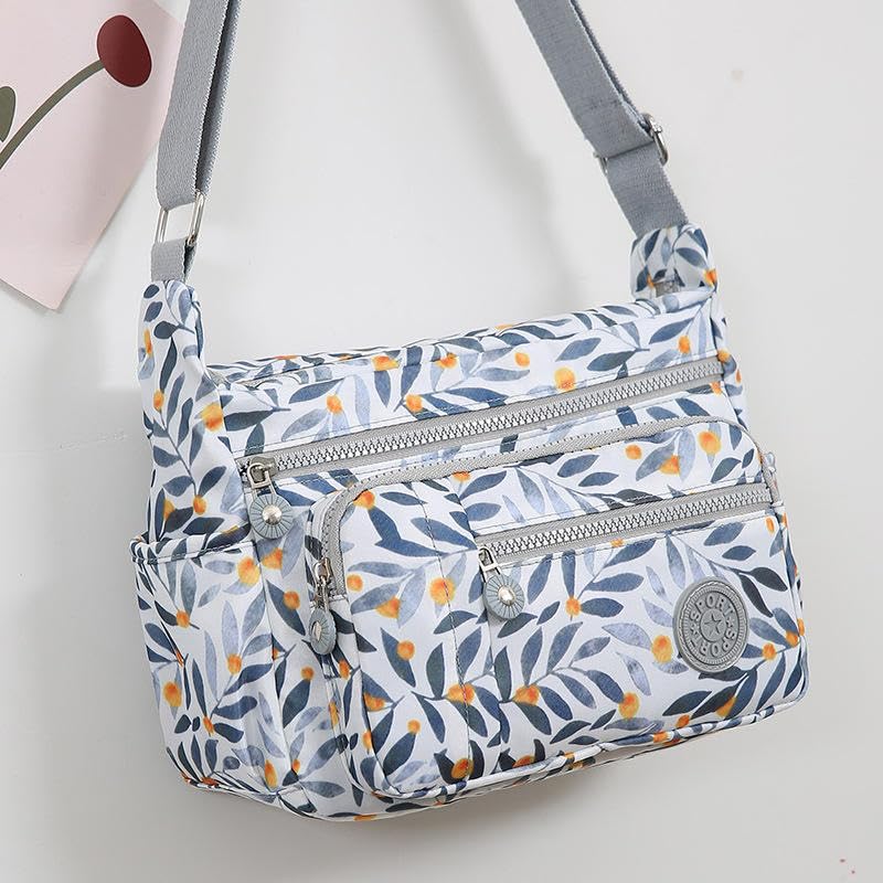 MISTYCDEP Crossbody Purse for Women, Nylon Waterproof Shoulder Purse, Messenger and travelling Bag Lightweight, Long Strap (Blue, Pack of 1) - Image 2