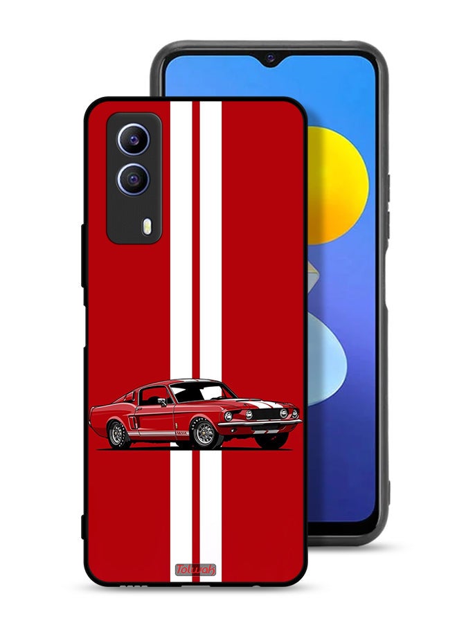 Tolwak Vivo T1x Protective Case Cover Vintage Car Abstract Art - Image 1