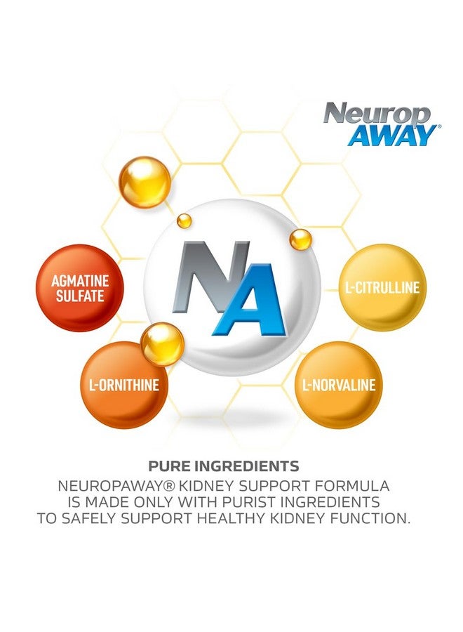 NeuropAWAY Kidney Support Formula Sugar Free with Agmatine Sulfate 500mg L-Novaline 50mg L-Ornithine 150mg L-Citrulline 100mg Per Capsule 90CT Fast Acting Kidney Support - Image 5