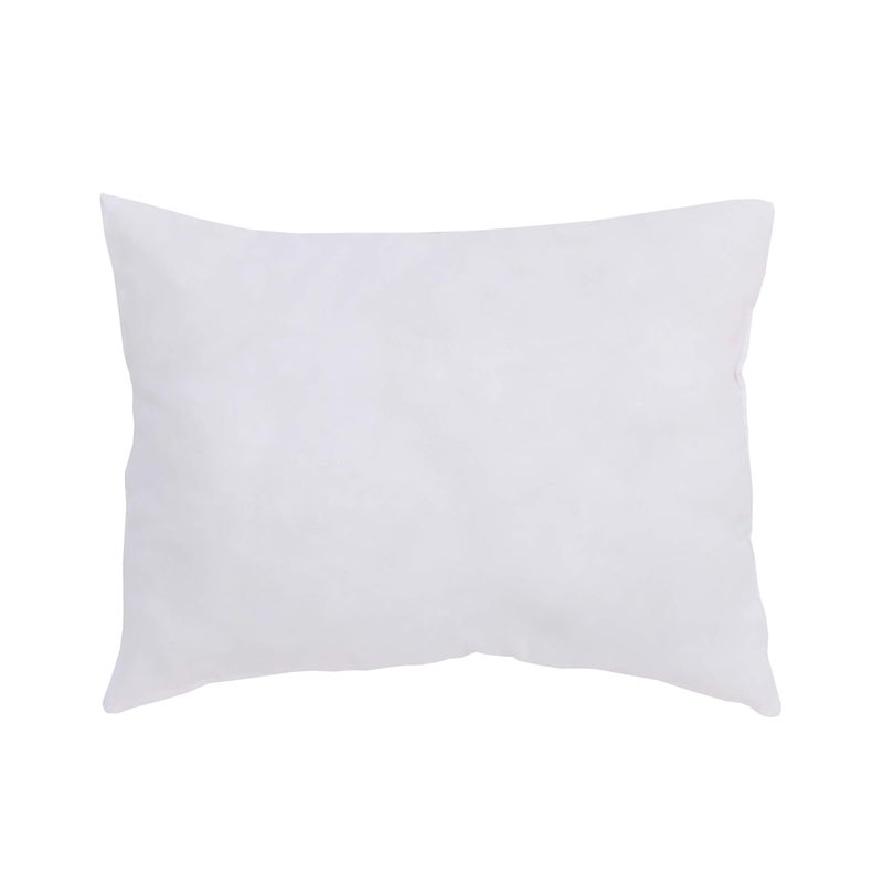 Sumersault Soft White Toddler Travel Pillow 13" x 10" x 4.5" Extra Soft Yet Supportive Perfect for Cars, Airplanes, Strollers or Any Travel - Image 1