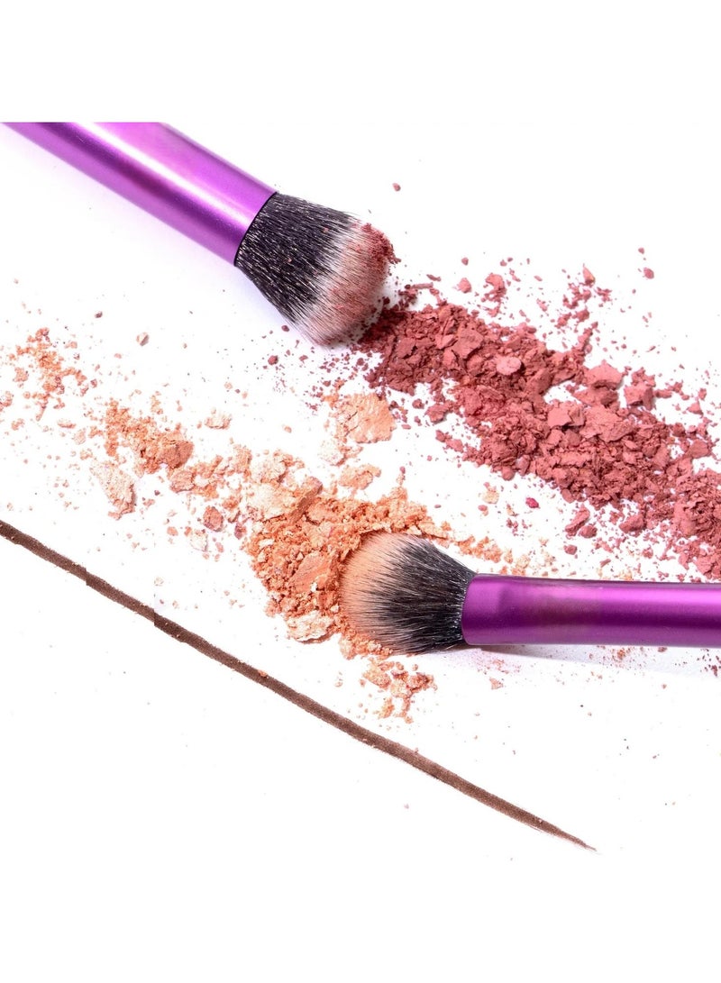 Exotic 2Piece Eye Shade Plus Blend Brush Set Purple - Image 4