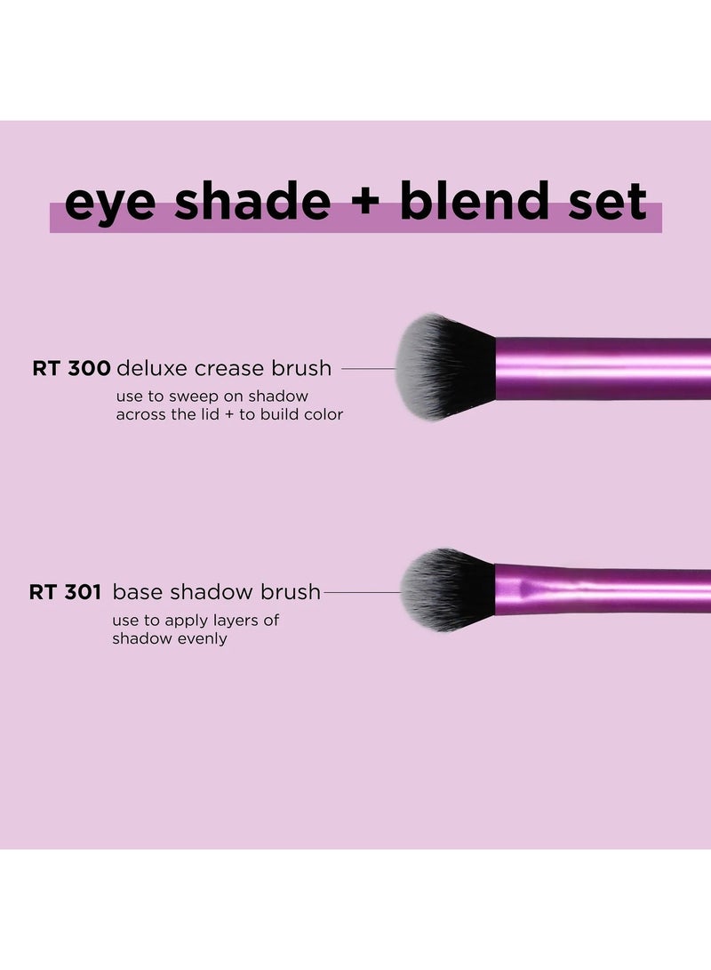 Exotic 2Piece Eye Shade Plus Blend Brush Set Purple - Image 3