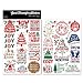 CATaireen Vintage Rub On Transfers Stickers for Crafts Holiday Theme Vibrant Crystal Glossy Surface Decal DIY Use for Glass Wood Rocks Christmas Words 2 - Image 2