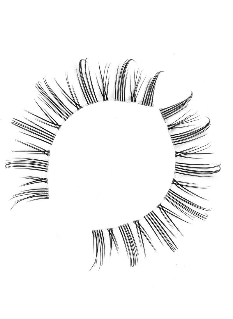 SYOSI Natural Eyelashes Wispy False Eyelashes Natural Look, 5 Pairs Half Lashes Natural Look, Lash Clusters, Sunflower Eyelashes, Easy to Apply 5 Pairs - Image 5