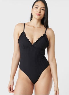 Strappy High Leg Swimsuit