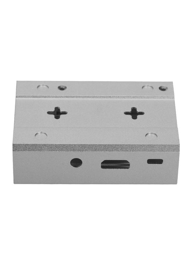 Thoraya Anti-interference Aluminium Alloy Case for Raspberry Pi 3B+/3B/2B Fast Heat Dissipation -Silver  - Image 3
