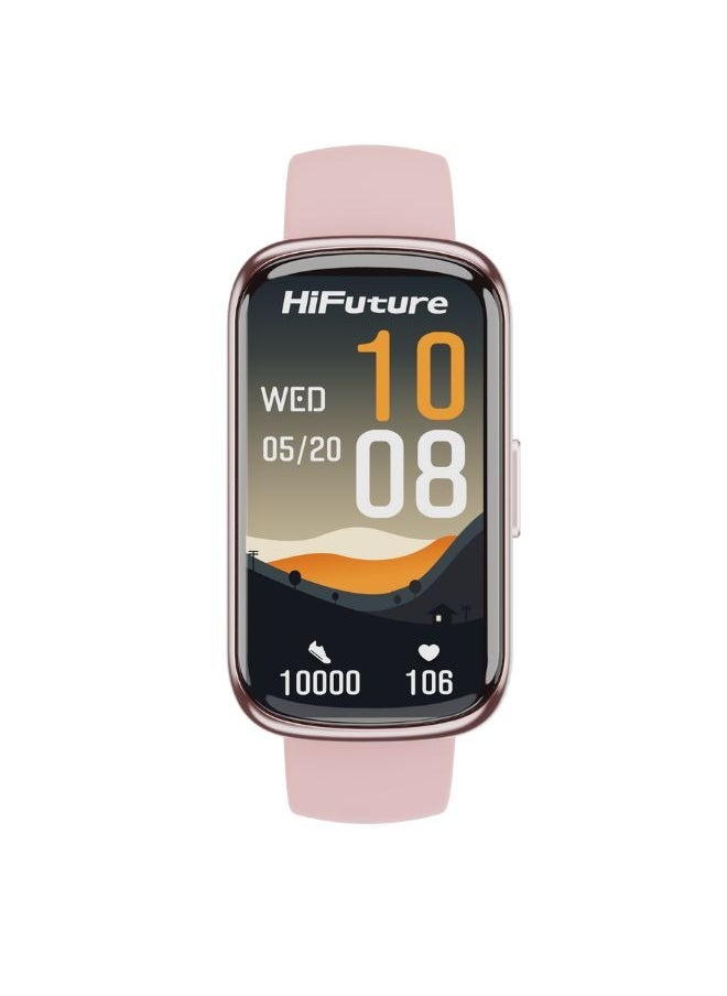 HiFuture EV02 Bluetooth Smart Calling Watch (1.47 Inch IPS Display), Pink  - Image 1