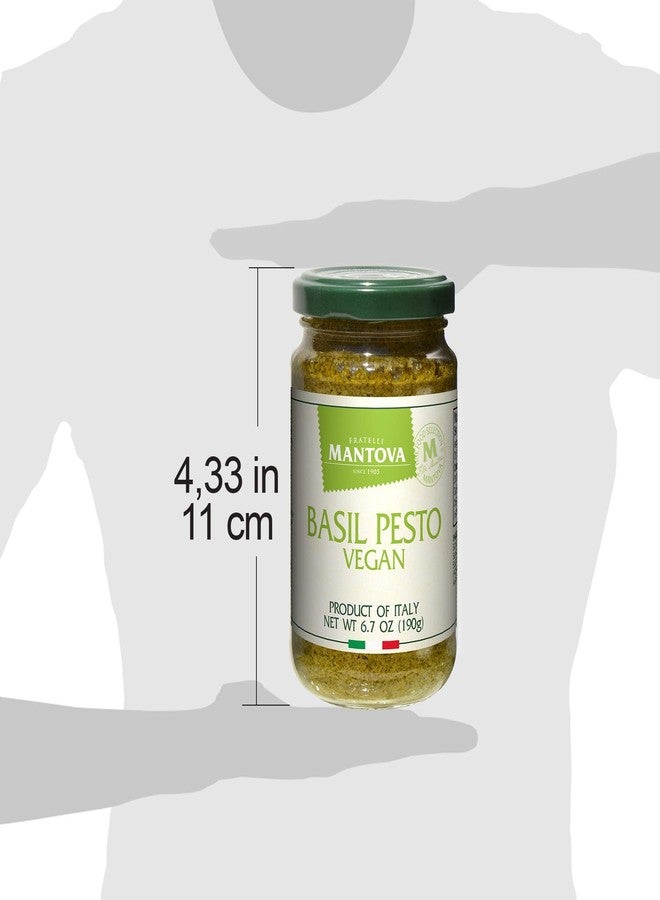 MANTOVA بيستو الريحان النباتي من مانتوفا، 6.7 أونصة (عبوة من 2)، منتج من إيطاليا - Image 5