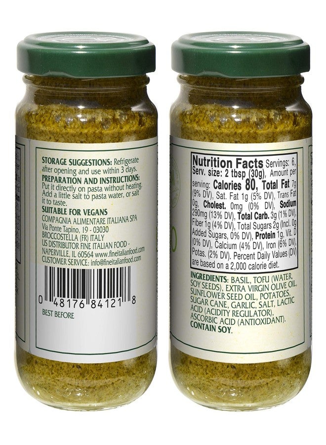 MANTOVA بيستو الريحان النباتي من مانتوفا، 6.7 أونصة (عبوة من 2)، منتج من إيطاليا - Image 2