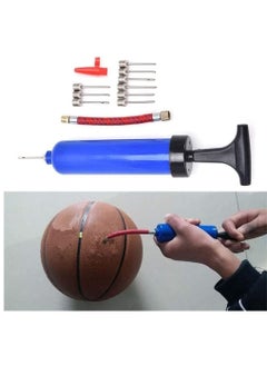 Portable Air Pump, Sports Ball Tool Inflator Ball Pump with 7 Pcs Needles, 1 Pcs Valve Adapter and 1 Pcs Air Hose for Football Basketball Volleyball Rugby Balloons Swim Inflatables ( Blue ) - pzsku/Z62983805BF56F65EBD62Z/45/_/1709056367/503fa39b-9f5b-486d-b501-be4b61c6f10f