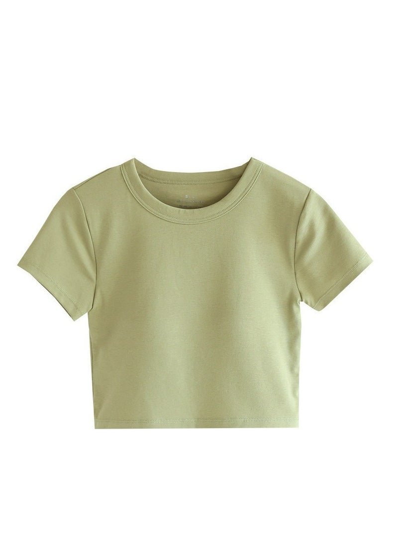 ASIV Women Padded Short Sleeve Top with Built-in Bra – Wireless, Comfortable, No Need for Extra Bra  - Image 4