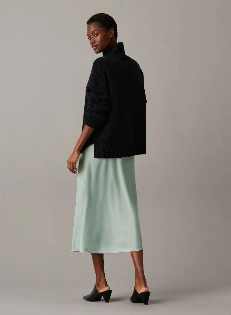 CALVIN KLEIN Slim Crepe Midi Skirt