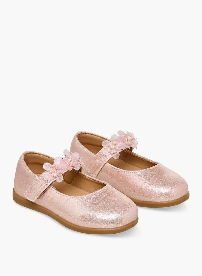 Barefeet Girls Hook And Loop Mary Jane Shoes