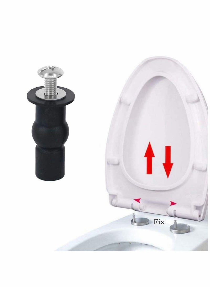 4 Pcs Blind Hole Fittings Expanding Rubber Bolts Nuts for Fixing The Top Toilet Seat Universal Parts Set Household Accessories Repair Parts Top Cover Lid Seat Fixings Blind Hole Fitting - Image 5