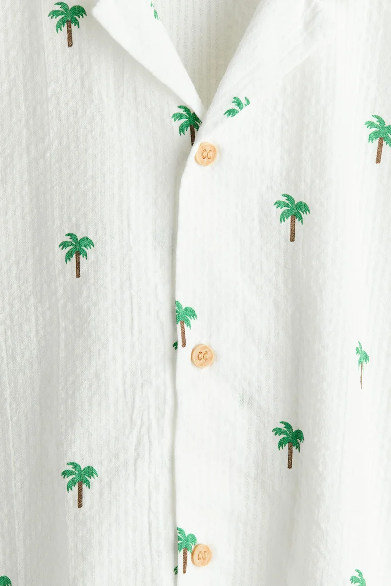 H&M Seersucker resort shirt