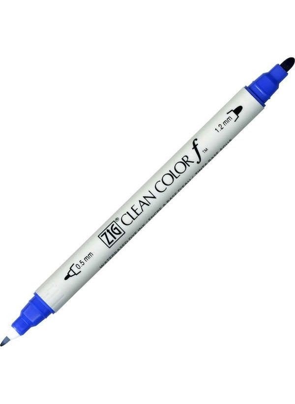 Zig Clean Color F Double Tip Pen 030 Blue 