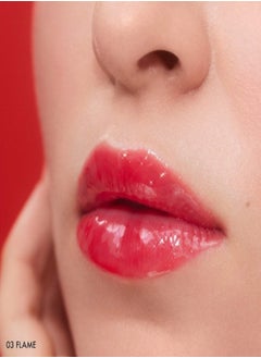 SEPHORA SEPHORA COLLECTION Outrageous Plump Intense Hydrating Lip Gloss – 03 Flame (Shimmer Free Cherry Red) – High-Shine, Plumping Effect – 6mL  - Image 5