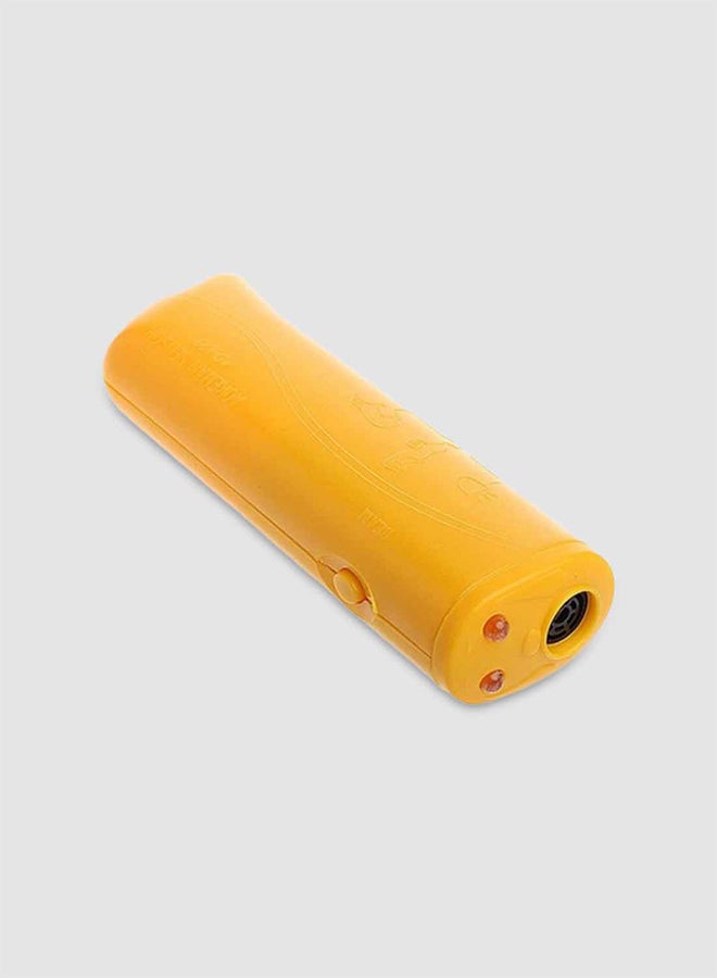 Loquat Ultrasonic Dog Repeller And Trainer Device Yellow 13 x 4 x 2.6cm - Image 1