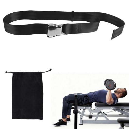 Fukaisu Nordic Hamstring Curl Strap Polyester Premium Durable Nordic Curl Bench Belt Practical Home Gym Workout Accessories Suitable for Women Men Black - Image 1