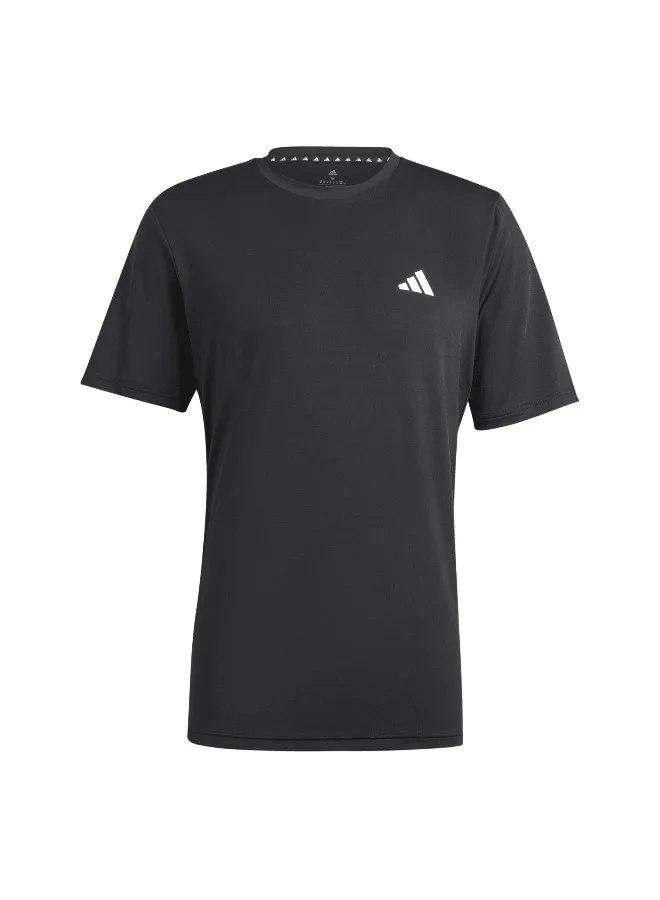 Adidas Adidas Tr-Es Stretch T Black T-Shirt (Short Sleeve) T-Shirts For Men