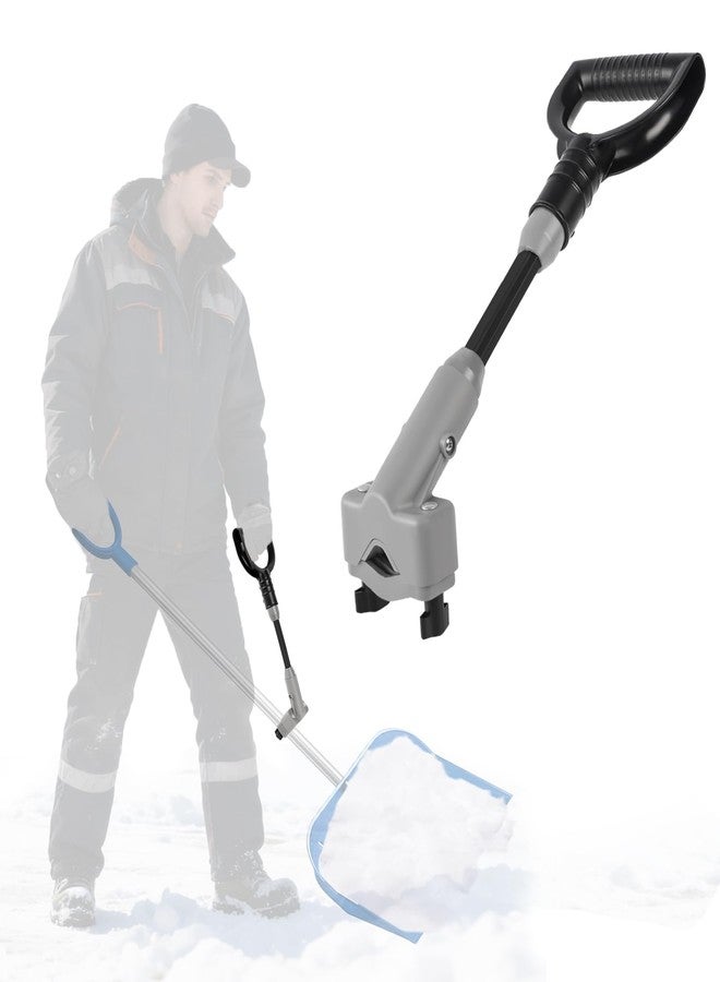 Phoncoo Universal Shovel Handle, Strain-Reducing Elasticity Snow Shovel Handle Ergonomic Back Saver Handle for Snow Shovels, Rakes, Weedeater and Other Gardening Tools - Image 1
