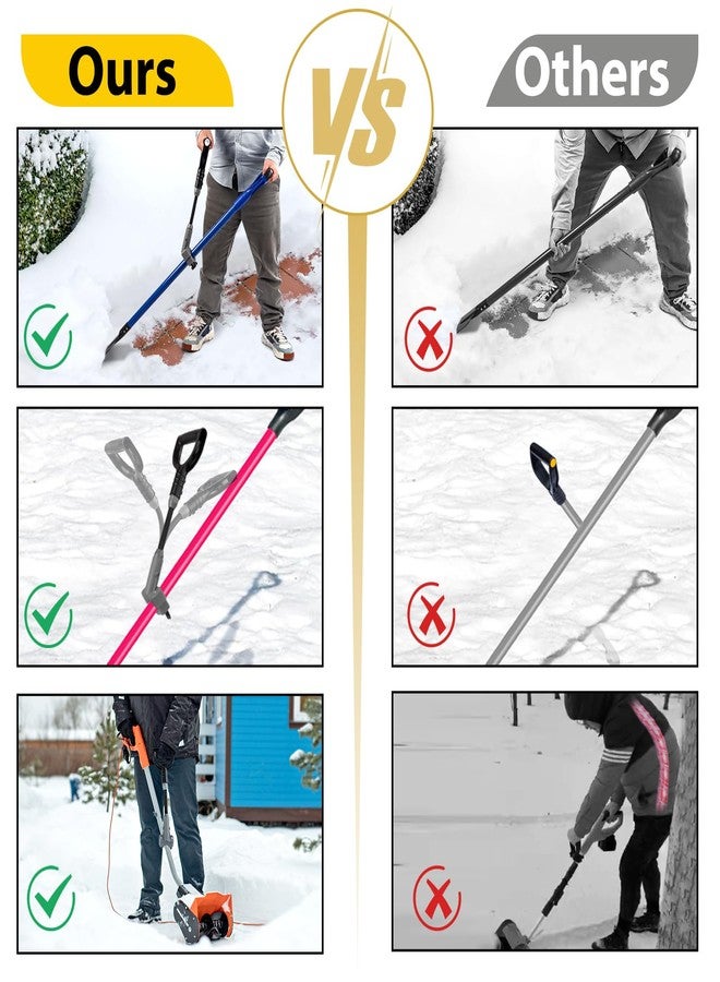 Phoncoo Universal Shovel Handle, Strain-Reducing Elasticity Snow Shovel Handle Ergonomic Back Saver Handle for Snow Shovels, Rakes, Weedeater and Other Gardening Tools - Image 4