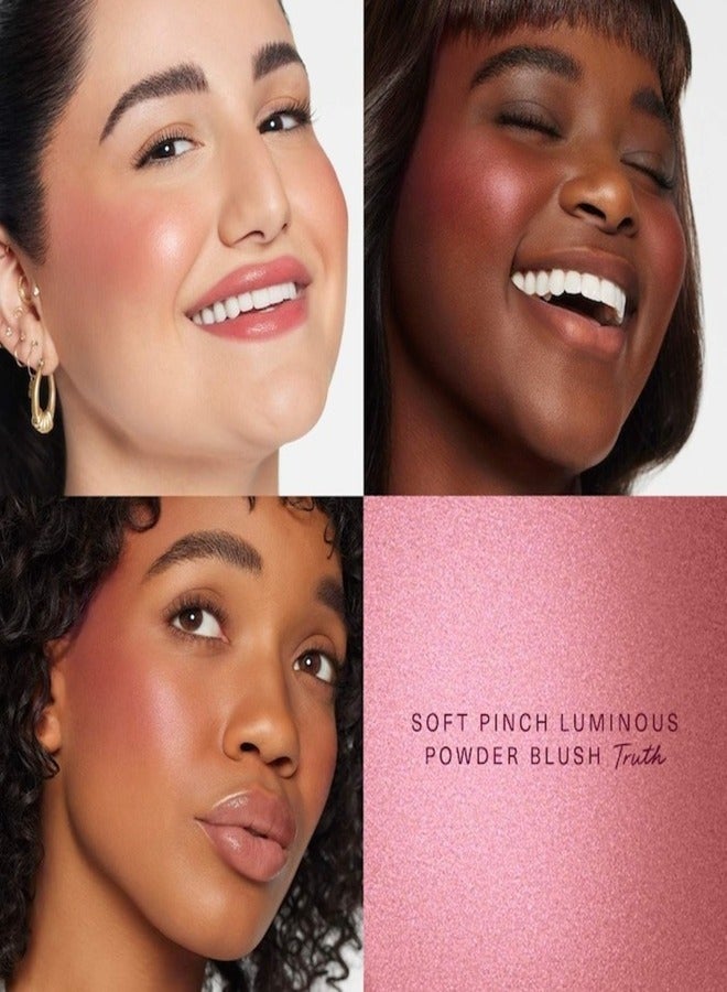Rare Beauty Rare Beauty Rare Beauty Soft Pinch Luminous Powder Blush – Truth - Mauve Maroon 2.8g | Radiant Finish, Buildable Coverage, Lightweight, Long-Lasting, Vegan & Cruelty-Free  - Image 2