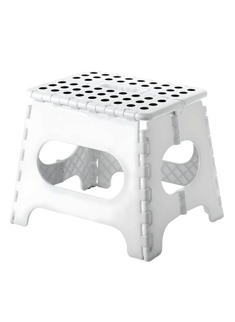 Folding Step Stool for Adults and Kids Holds Up to 300 lbs,Non-Slip Folding Stools with Portable Handle, Compact Plastic Foldable Step Stool for Bathroom,Bedroom, Kitchen