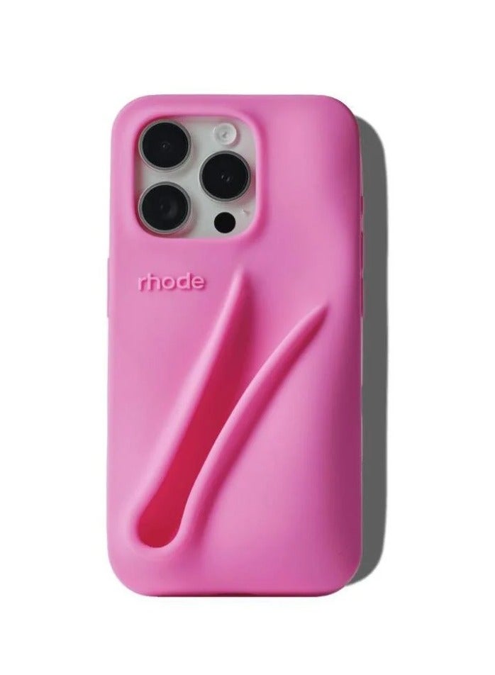 rhode Kafr Rhode Cell Phone Lip Holder Silicone Lip Gloss Cell Phone Holder Lip Holder iPhone Cell Phone Lip Holder Back (Smell Free) - Image 1