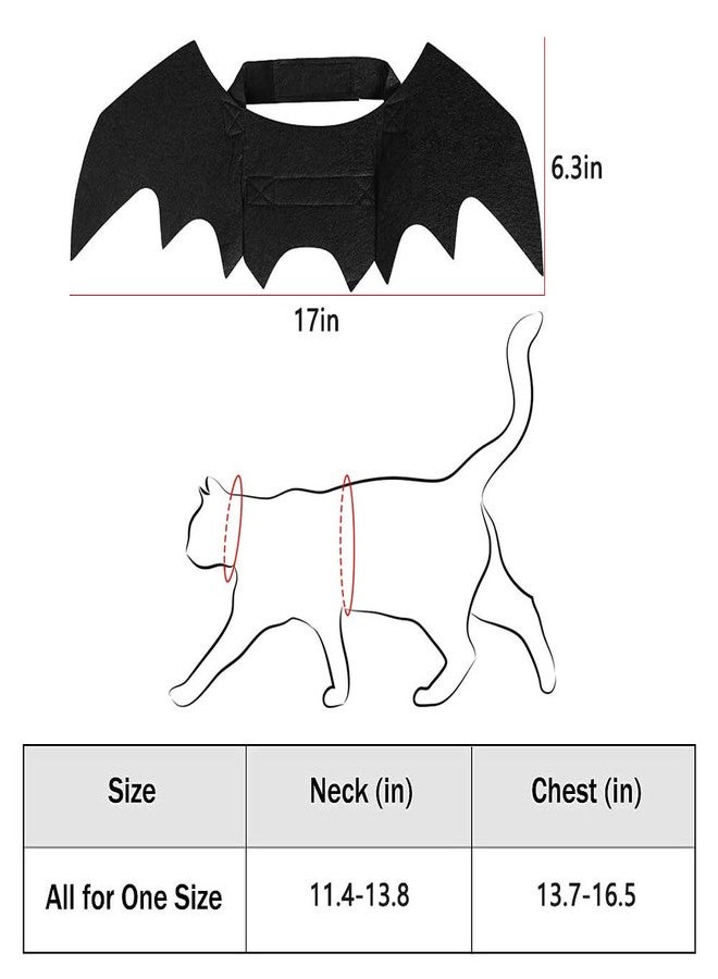 Yunfan Cat Halloween Costume Bat Wings Pet Apparel Halloween Party Dress Up Accessories for Cat Small Dogs Puppy Kitty Kitten Boy or Girl - Image 5
