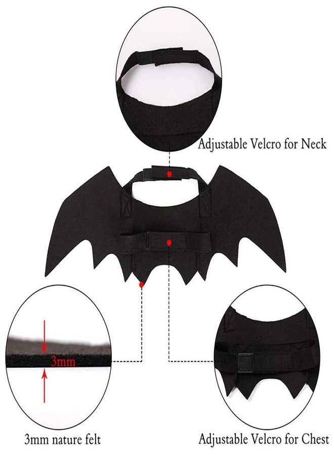 Yunfan Cat Halloween Costume Bat Wings Pet Apparel Halloween Party Dress Up Accessories for Cat Small Dogs Puppy Kitty Kitten Boy or Girl - Image 4