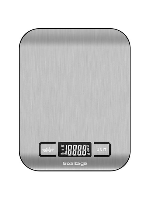 True Balance Digital Kitchen Scale with 5 Measuring Units, High-Precision, Tare and Auto-oﬀ Functions, Overload Alert and Compact Design Premium Quality High Precision Sensor for Accurate Measurements
