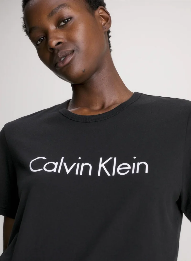 Calvin Klein BLACK Pyjama Top - Pure Cotton for Women | Best Price UAE