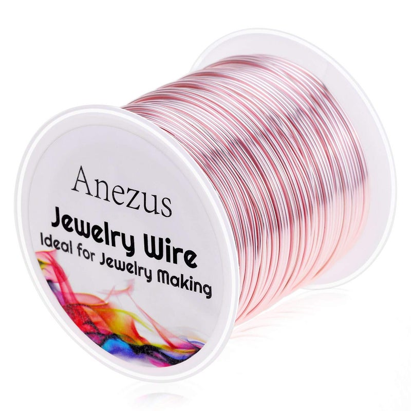 anezus 20 Gauge Jewelry Wire, 28 Yards Craft Wire Tarnish Resistant Copper Beading Wire for Jewelry Making Supplies and Crafting(Rose Gold) - Image 1