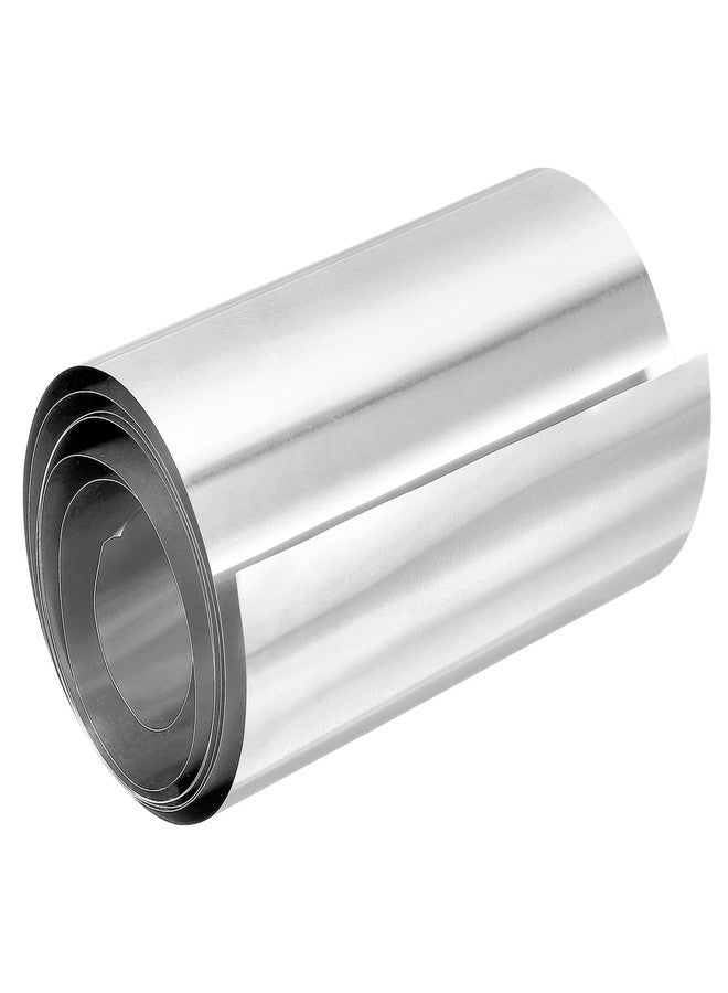 PATIKIL 4in x 78.7in Aluminum Flashing, 1pcs Aluminum Flashing Roll Roofing Aluminum Sheet Metal Strip Sheet Roll 0.3mm Shim for Roofs Gutters Door Window Machinery Repair Craft DIY - Image 1