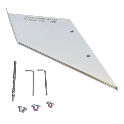 SeaSierra Boat Marine 27211 Stainless Steel Skeg Cover Guard Protector Kit for Mercury 75 90 115 135 150 175 200 225 250 300 HP Outboard Replace 1905 - Image 1