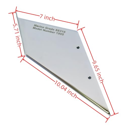 SeaSierra Boat Marine 27211 Stainless Steel Skeg Cover Guard Protector Kit for Mercury 75 90 115 135 150 175 200 225 250 300 HP Outboard Replace 1905 - Image 3