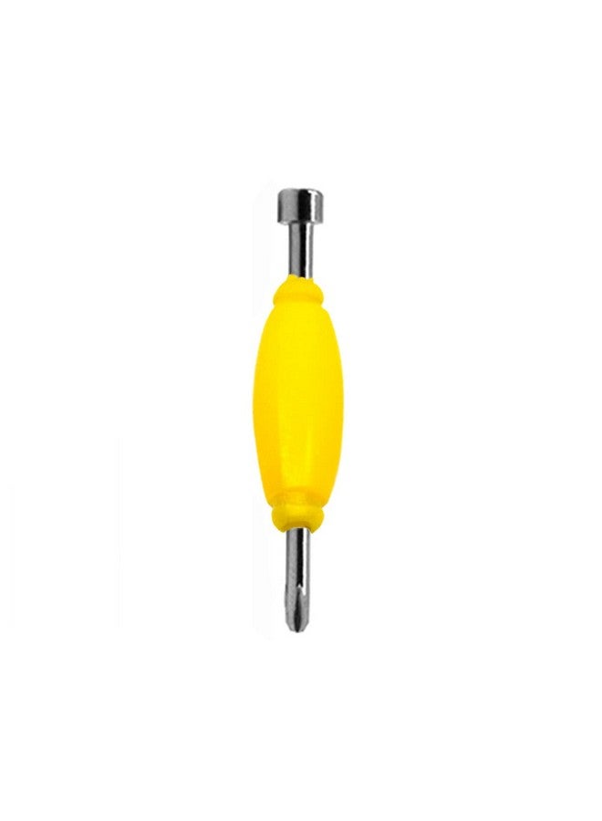 Teak Tuning Standard Fingerboard Tool, Screwdriver and Nut Driver, Yellow Colorway, Pack of 1 - Image 1