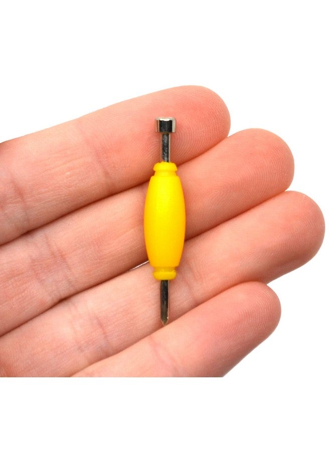 Teak Tuning Standard Fingerboard Tool, Screwdriver and Nut Driver, Yellow Colorway, Pack of 1 - Image 2