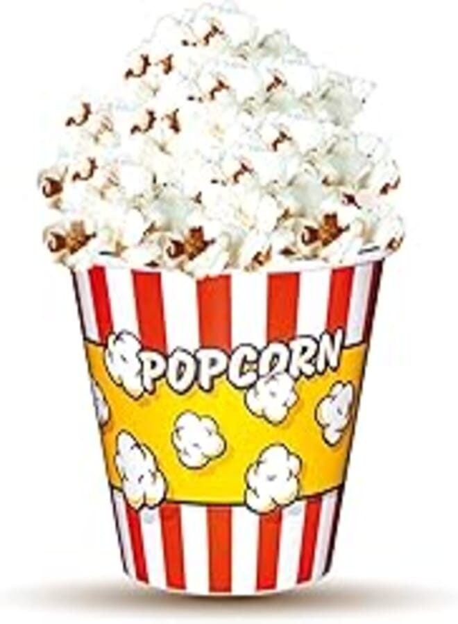 El Watania El watania popcorn bucket ,1 Liter, Assorted design Print 