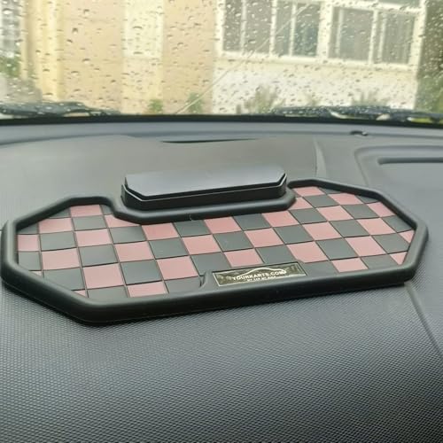 YOURKARTS.COM Anti-Slip Dashboard Mat – Universal Sticky Rubber Grip Pad for All Smartphones, Sunglasses & Car Keys | Premium Non-Slip Dashboard Holder Mat (Design G) - Image 1