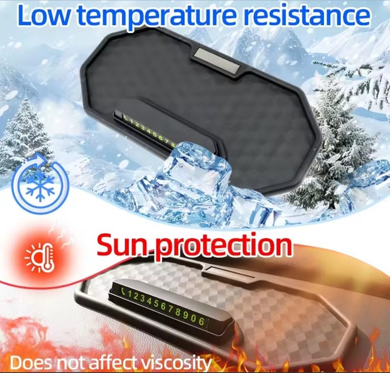 YOURKARTS.COM Anti-Slip Dashboard Mat – Universal Sticky Rubber Grip Pad for All Smartphones, Sunglasses & Car Keys | Premium Non-Slip Dashboard Holder Mat (Design G) - Image 4