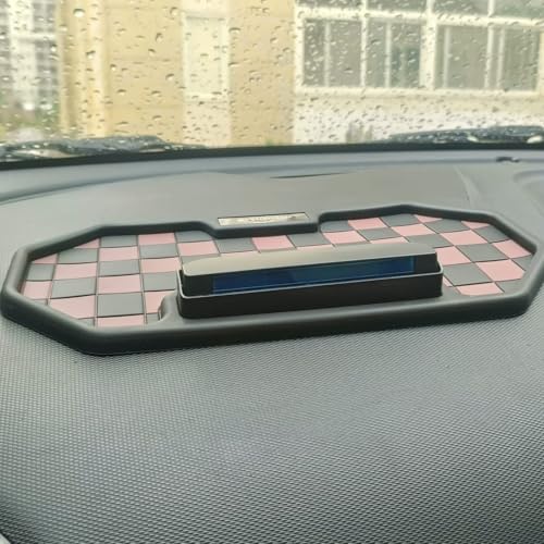YOURKARTS.COM Anti-Slip Dashboard Mat – Universal Sticky Rubber Grip Pad for All Smartphones, Sunglasses & Car Keys | Premium Non-Slip Dashboard Holder Mat (Design G) - Image 2