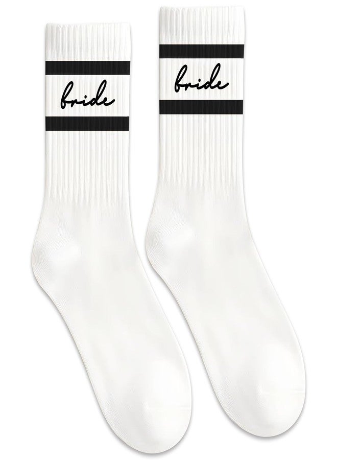 جوارب العروس من ليدي آند هوم، هدية لحفلة توديع العزوبية، هدية لوصيفات العروس، زينة الخطوبة، إكسسوار لحفلة توديع العزوبية، هدية للعروس (أسود) - Image 1
