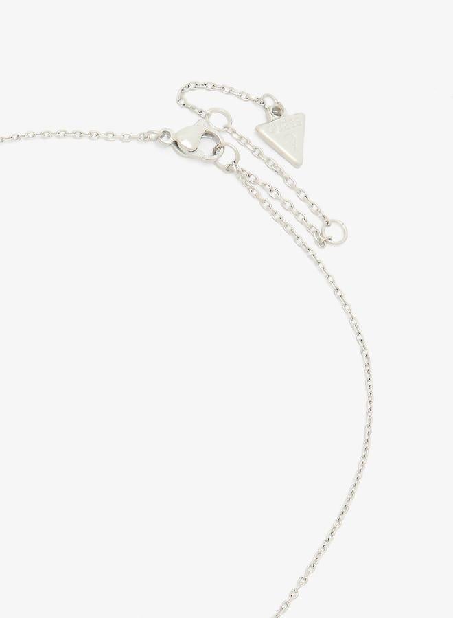 GUESS Pave Heart Y Chain Necklace - Image 3